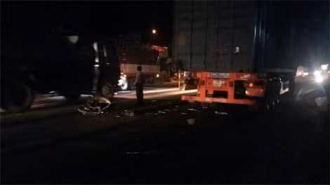 Hiện trường vụ tai nạn.
