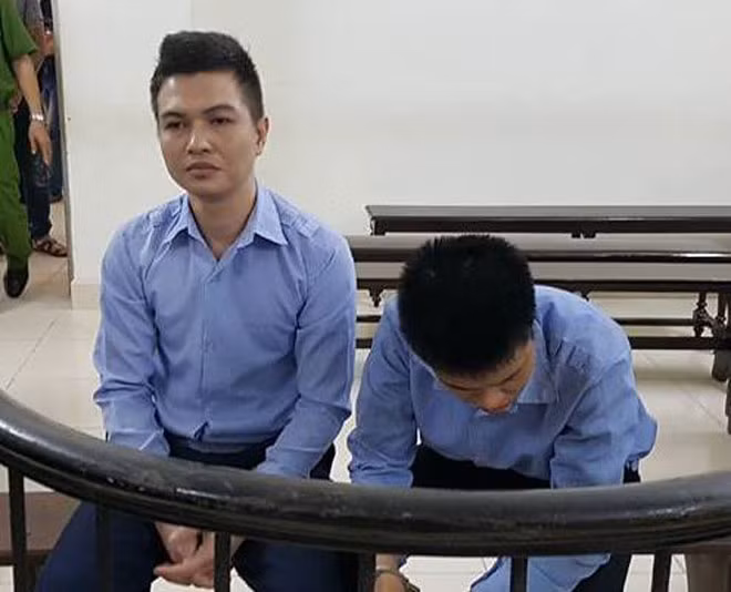Hai bị cáo Công và Thịnh. Hai bị cáo Công và Thịnh.
