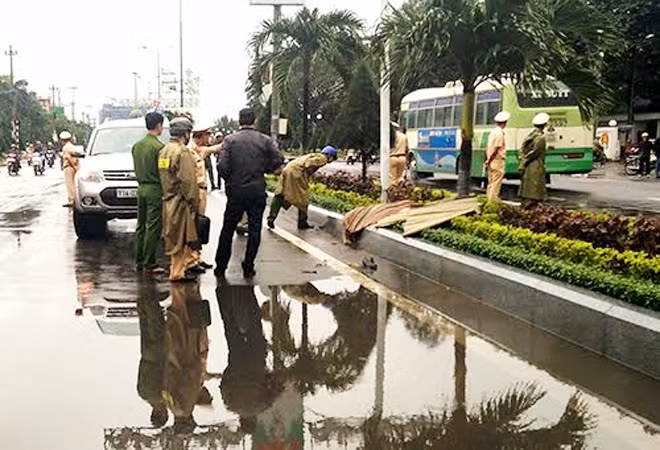 Hiện trường vụ việc. Ảnh: Tuấn Minh