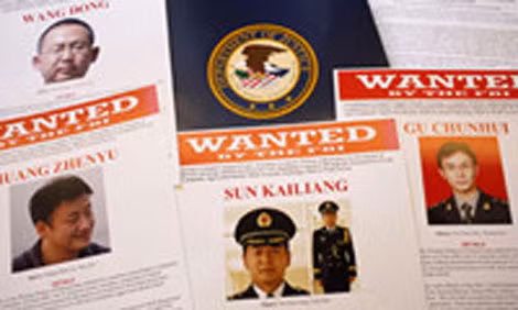 Một số vụ án gián điệp Trung Quốc được FBI phanh phui.