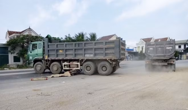 Hiện trường vụ tai nạn.