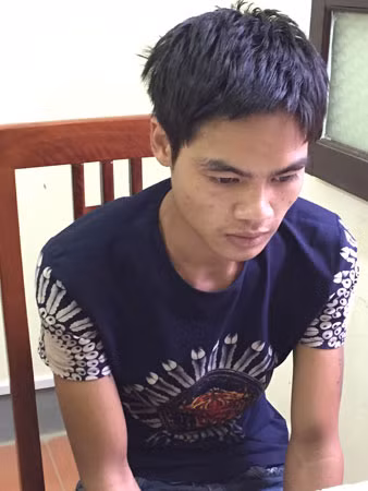 Hoàng Văn Ngọc tại cơ quan điều tra.