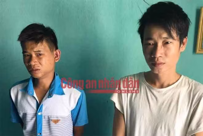 2 đối tượng Chung và Toản tại Cơ quan Công an.