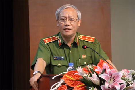 Trung tướng Nguyễn Côg Sơn phát biểu tại lễ trao thưởng.