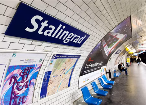 Ga tàu điện ngầm Stalingrad (Paris).
