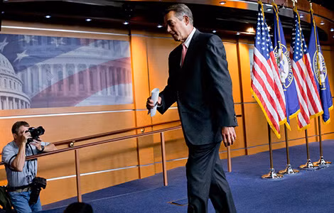 Ông Boehner sẽ để lại sau lưng một Hạ viện bị chia rẽ sâu sắc.