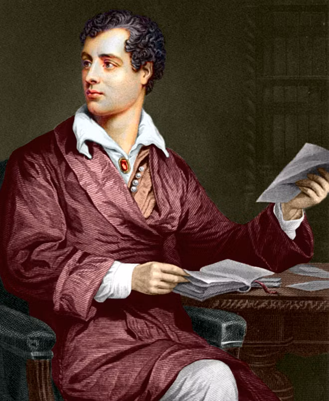 Nhà thơ Anh George Gordon Byron.