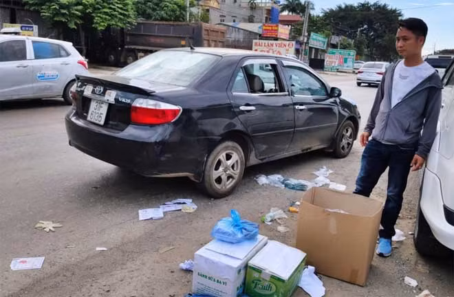 Chiếc xe vận chuyển ma túy.