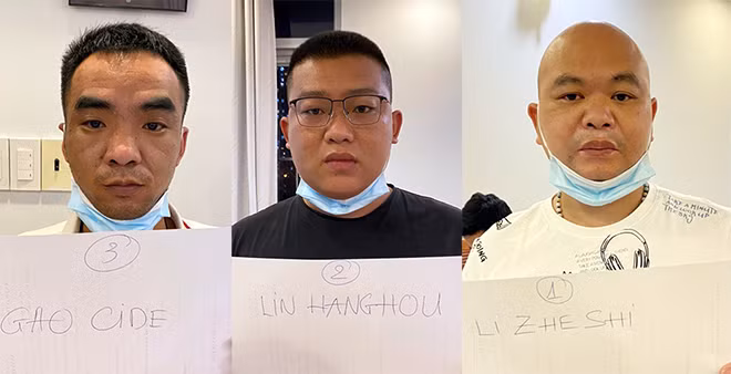 Nhóm người Trung Quốc nhập cảnh trái phép bị bắt giữ.
