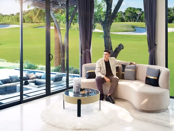 Thủ thành Đặng Văn Lâm yêu thích PGA Golf Villas tại NovaWorld Phan Thiet bởi hệ sinh thái hàng trăm tiện ích sống đẳng cấp quốc tế tại đây. Ảnh nhà mẫu PGA Golf Villas.