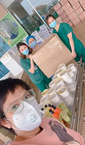 Những suất ăn của chị Thủy mang ý nghĩa động viên rất lớn về tinh thần trong mùa dịch.