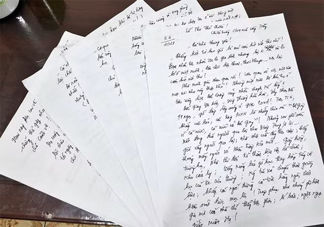 Thư Thượng tá Đoàn Thế Phong viết cho con.