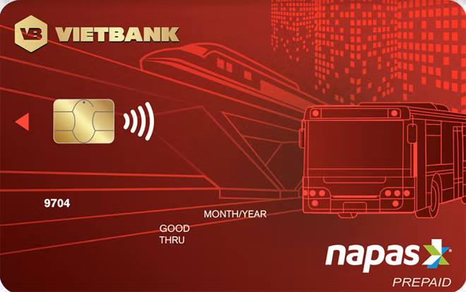 Thẻ trả trước nội địa Vietbank.