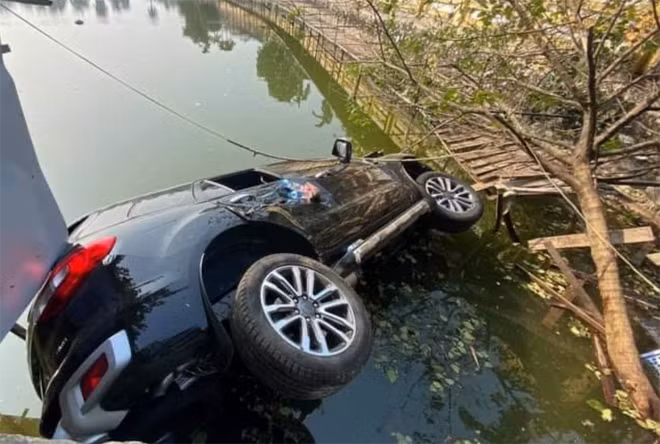Hiện trường vụ tai nạn.