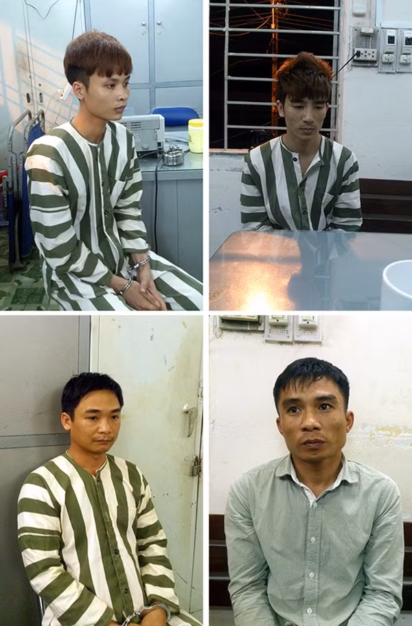 Các bị can tại cơ quan điều tra.