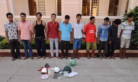 Nhóm nghi phạm giết người.