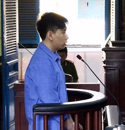 Bị cáo Linh tại phiên xử sơ thẩm lần 2.