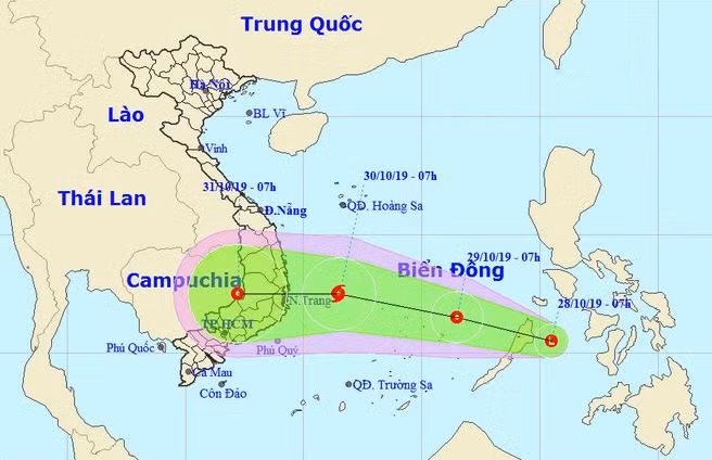 Áp thấp nhiệt đới có khả năng mạnh lên thành bão.