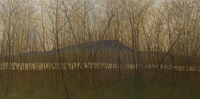 Tràng Kênh, mùa cây thay lá (sơn dầu, 150cmx300cm, 2016)