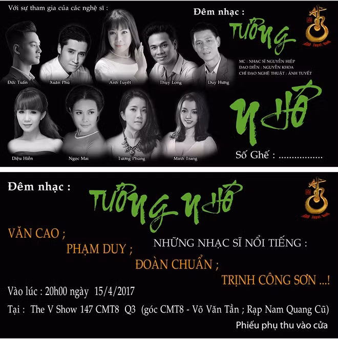 "Tưởng nhớ" là cuộc hội ngộ âm nhạc của 4 nhạc sỹ nổi tiếng của Việt Nam.