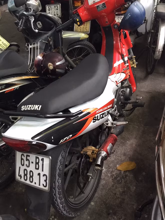 Chiếc xe mà 2 đối tượng cướp ở Kiên Giang đem lên TP Hồ Chí Minh tiêu thụ