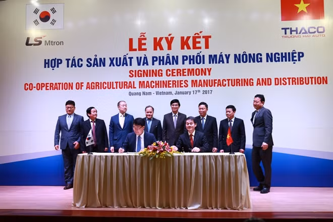 Thaco Trường Hải bắt tay với LS Mtron (Hàn Quốc) phát triển sản xuất máy nông nghiệp