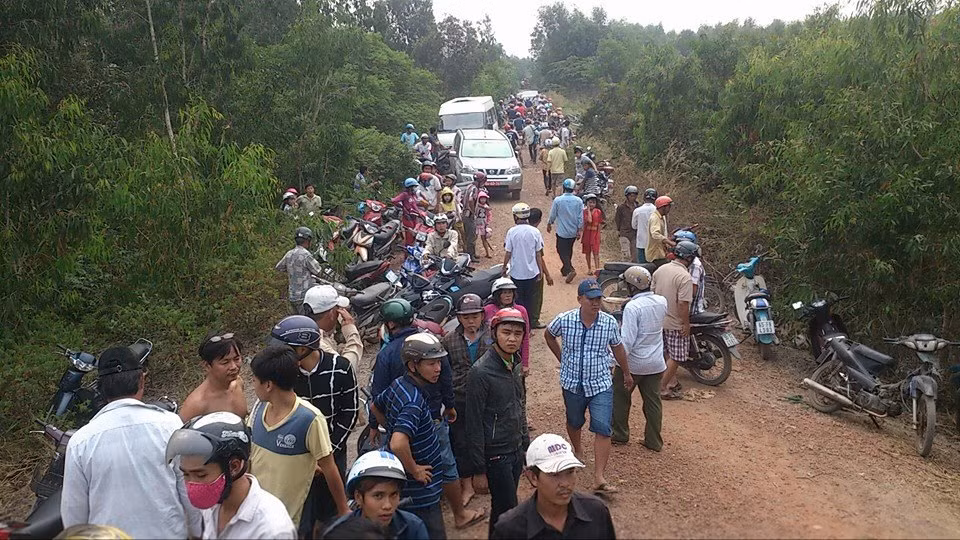 Hiện trường đang được phong tỏa nghiêm ngặt.
