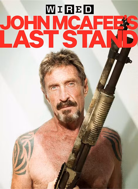McAfee từng bị truy nã vì nghi án giết người.