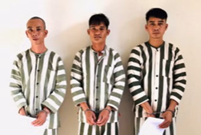 Các đối tượng tại cơ quan Công an