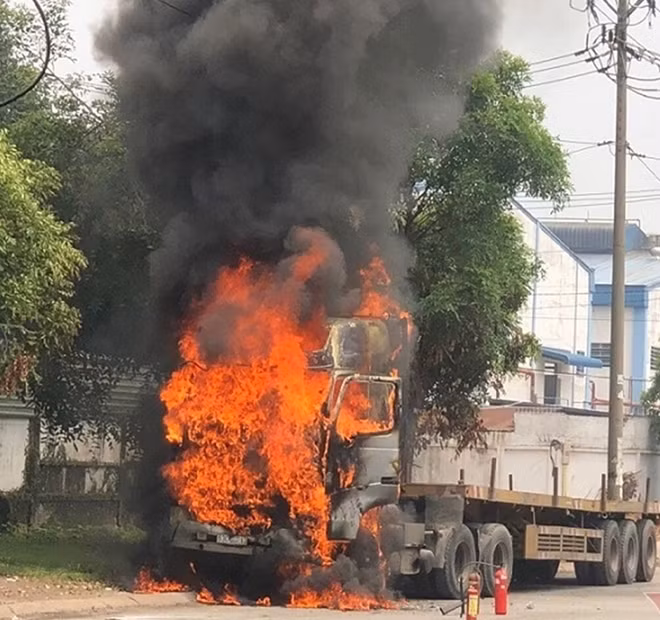 Hiện trường vụ cháy (ảnh A.X)