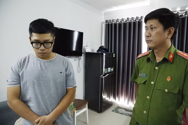 Đối tượng Duy bị bắt giữ (ảnH H.P)