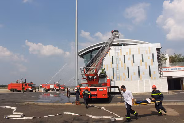 Toàn cảnh buổi diễn tập.