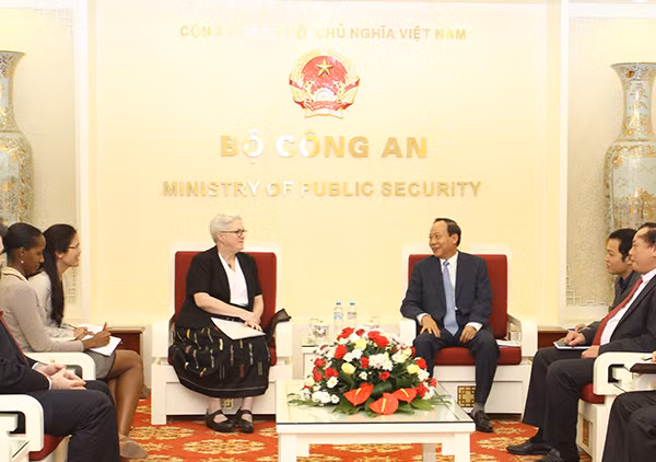 Toàn cảnh buổi tiếp.