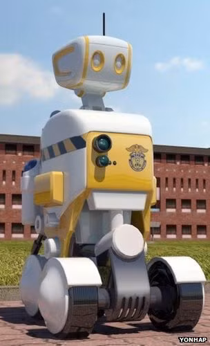 Robot cai ngục ở Hàn Quốc.