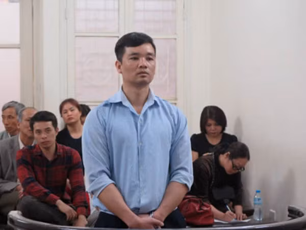 Bị cáo Kiên tại phiên xử.