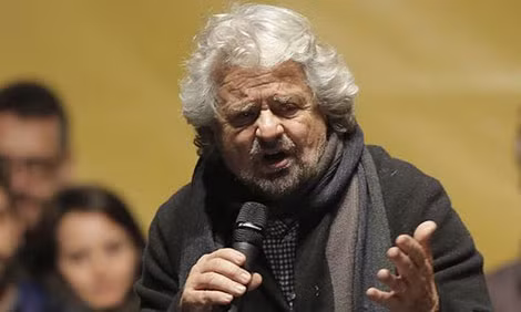 Danh hài Beppe Grillo, người đang chủ xướng phong trào “thích Putin” ở Italia và đang lan ra châu Âu.