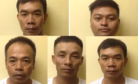 Các đối tượng gây án.