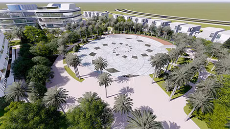 Quảng trường dự án FLC LuxCity Quy Nhơn.