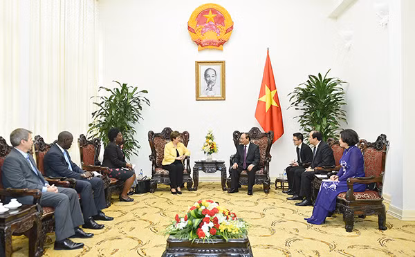 Thủ tướng Nguyễn Xuân Phúc tiếp bà Kristalina Georgieva, Tổng giám đốc Điều hành Ngân hàng thế giới.