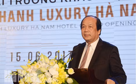 Đồng chí Mai Tiến Dũng phát biểu chúc mừng Tập đoàn Mường Thanh tại lễ khai trương. Đồng chí Mai Tiến Dũng phát biểu chúc mừng Tập đoàn Mường Thanh tại lễ khai trương.