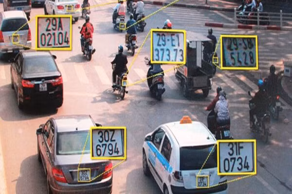Hình ảnh do camera giám sát giao thông ghi lại