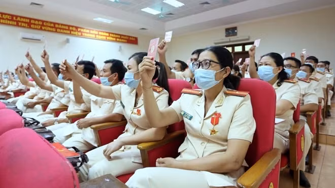 Đại hội biểu quyết nhân sự bầu Ban Chấp hành Đảng bộ Công an tỉnh Bắc Giang nhiệm kỳ 2020-2025