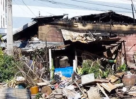 Hiện trường sau vụ hỏa hoạn.