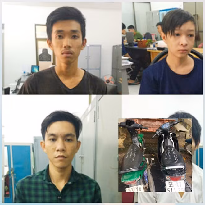 Các thành viên trong băng trộm cướp ở các quận huyện vùng ven vừa bị bắt giữ