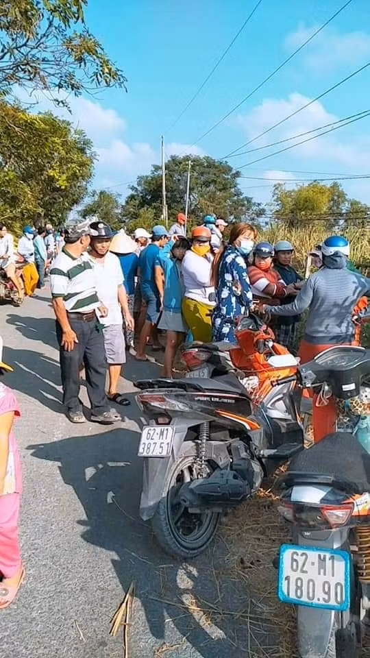 Hiện trường vụ án mạng ở Long An (ảnh CTV)