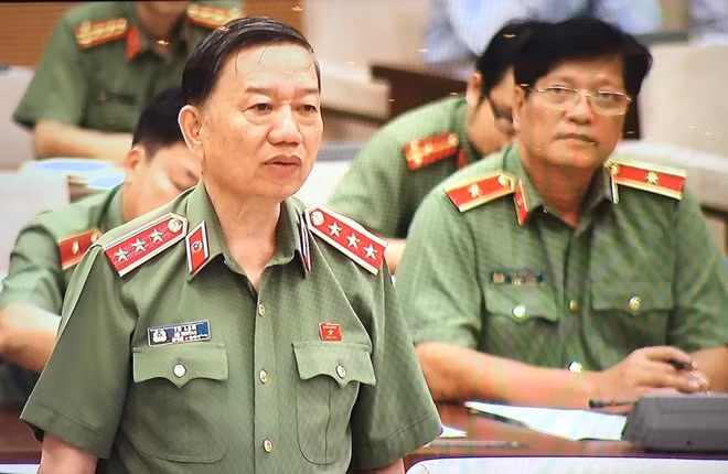 Bộ trưởng Tô Lâm phát biểu tại phiên họp