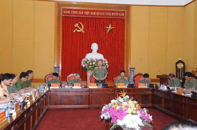 Bộ trưởng Tô Lâm phát biểu chỉ đạo tại cuộc họp