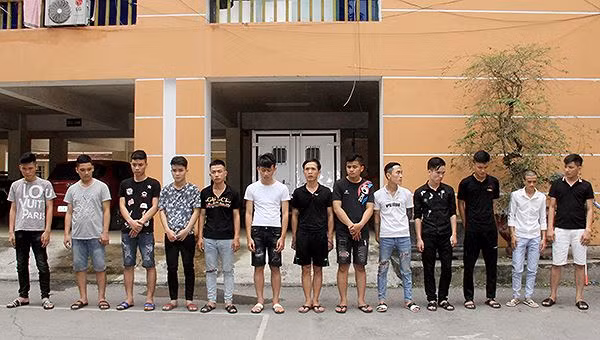 Nhóm đối tượng bị tạm giữ
