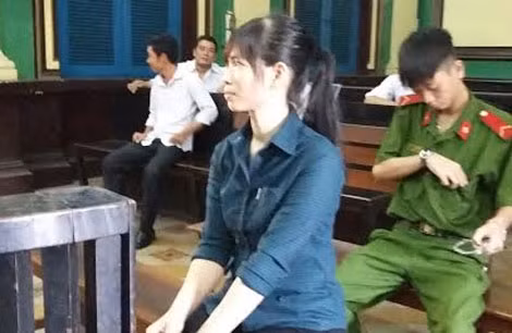 Bị cáo Mai tại tòa.