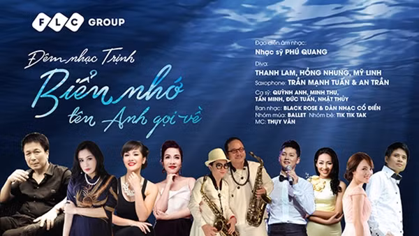 Đêm nhạc Trịnh “Biển nhớ tên Anh gọi về” có sự tham dự 3 diva và nhiều ca sĩ nổi tiếng.